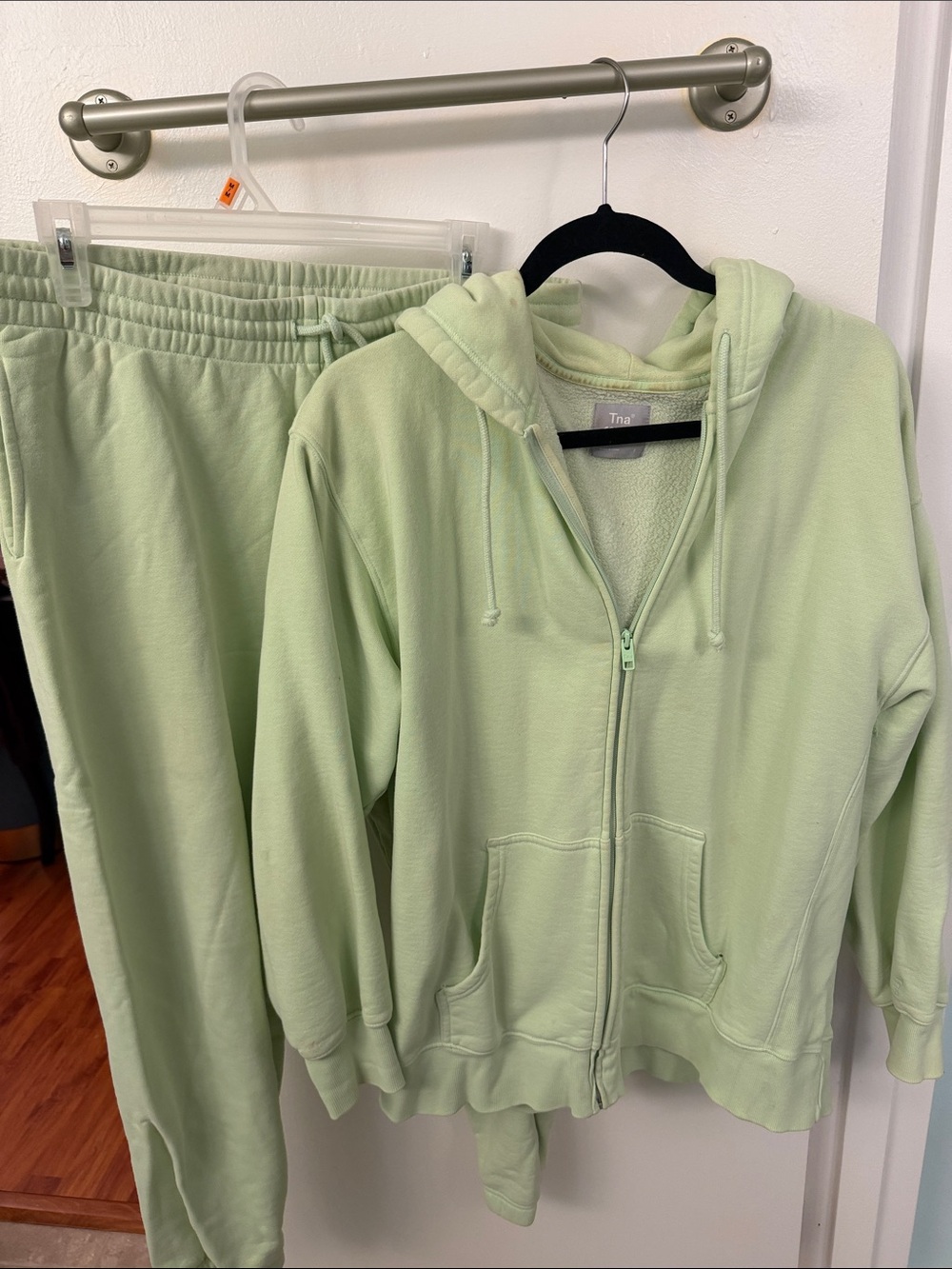TNA Light Lime Green SweatSuit